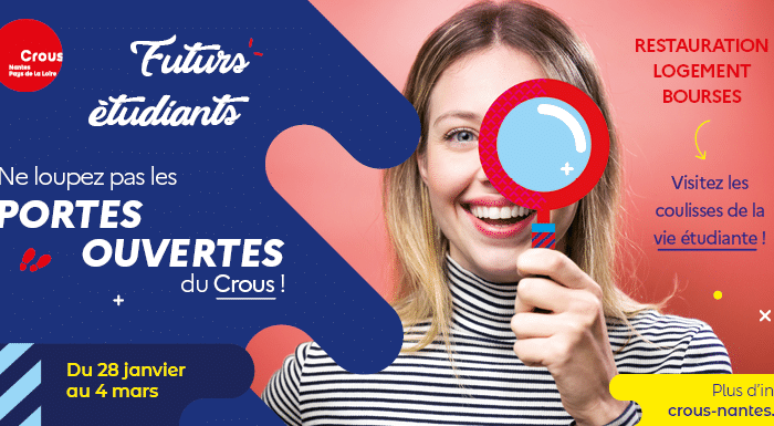 Découvrez vos futurs lieux de vie étudiante, lors des portes ouvertes du Crous 1 Banniere web JPO 2023