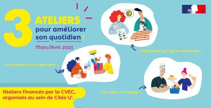 Ça se passe en résidence Crous ! - Les ateliers pour améliorer son quotidien 1 Cycle dateliers en residence