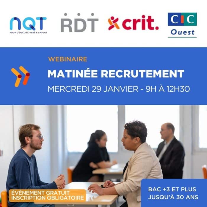 Matinée recrutement - Webinaires 1 1. Janvier Matinee Recrutement 1 Visuel 29.01.2025