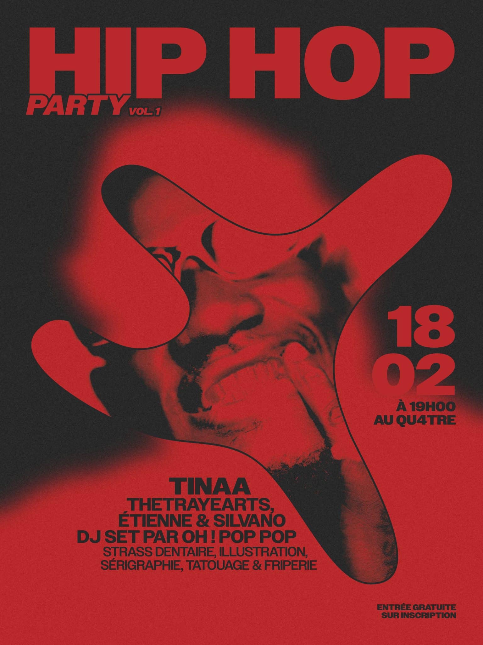 soiree hip hop Parenthese x Qu4tre visuel generique digital insta scaled