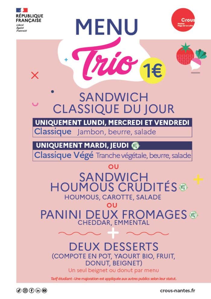 Menu Trio Portrait Menu Trio Portrait