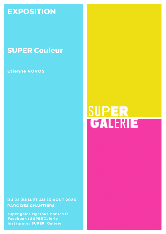 Flyer de l'exposition Super Couleur