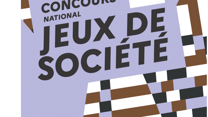 Affiche pour le concours national de jeux de société.