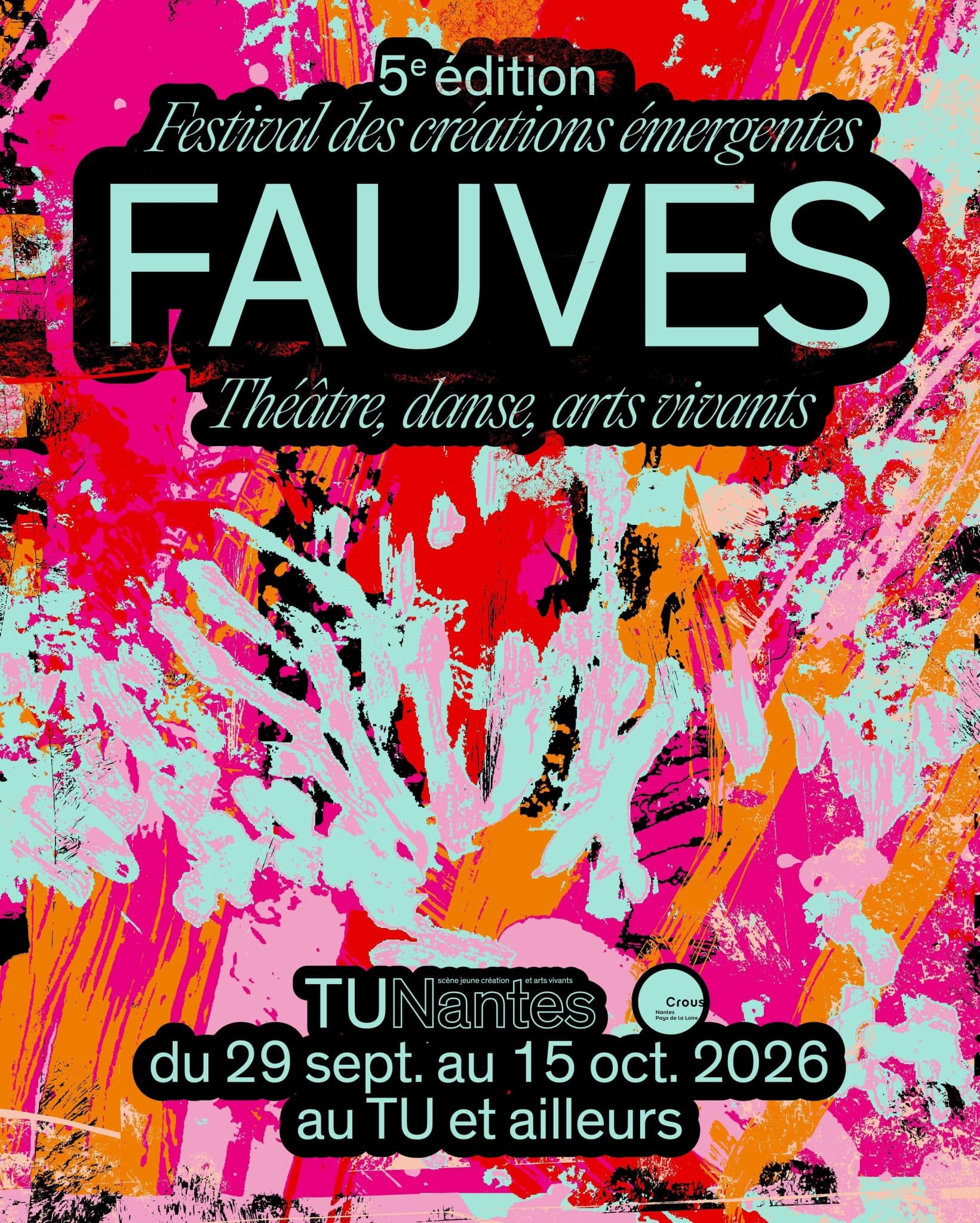 Affiche du festival Fauves 2026