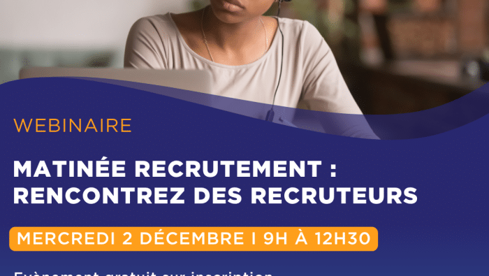 Affiche de la matinée de recrutement de NQT